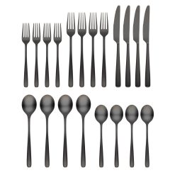 Alternative view of Lenox Heritage Lenox Heritage Rise Black Satin 20-Piece Flatware Set