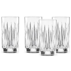 Lenox Heritage Lenox Heritage Soho Crystal Iced Beverage Glasses, Set of 4