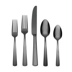 Lenox Heritage Lenox Heritage Aptitude Midnight Glossy 20-Piece Flatware Set
