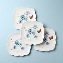 Lenox Heritage Lenox Heritage Butterfly Meadow Square Dinner Plates, Set of 4