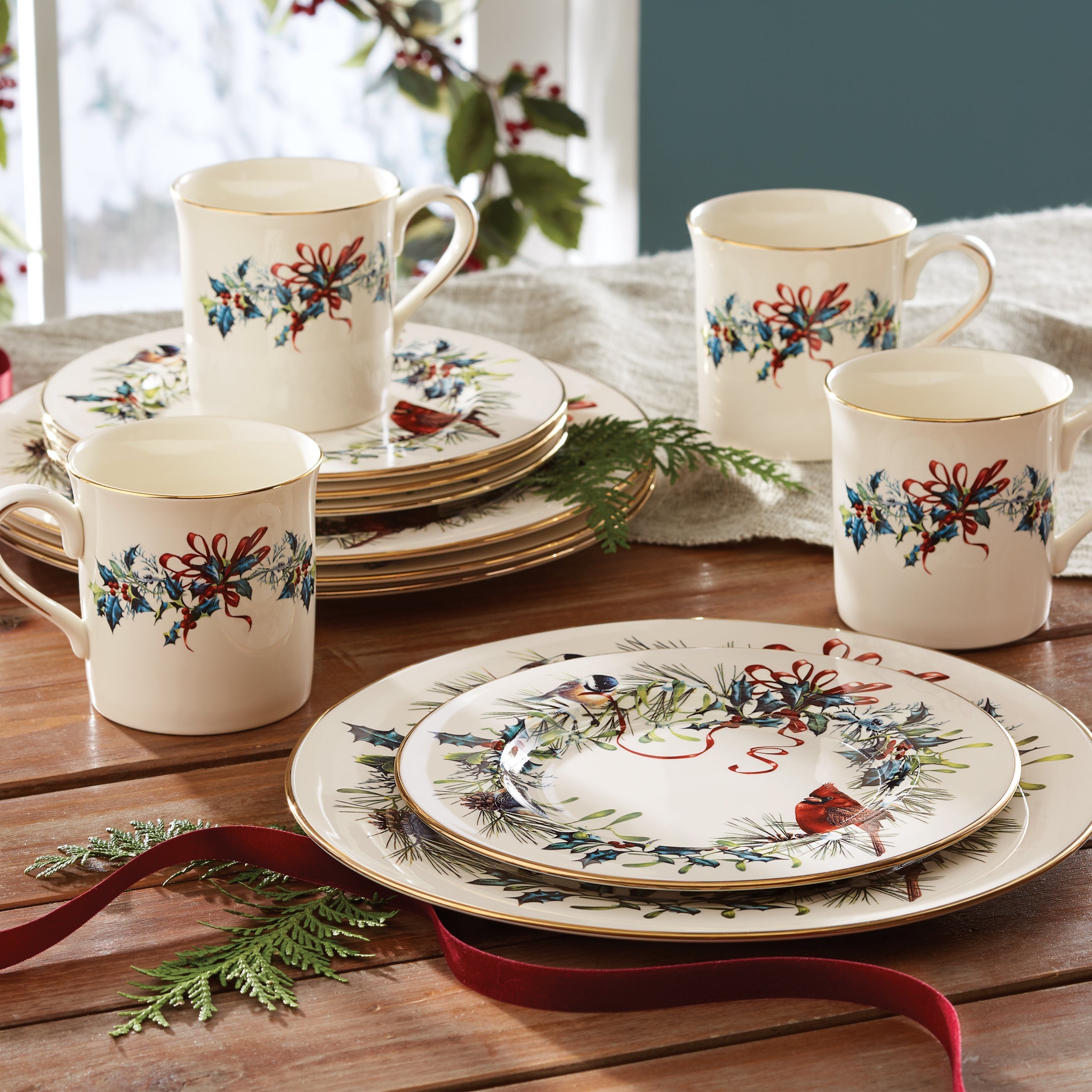 Lenox Heritage Lenox Heritage Winter Greetings Salad Plates, Set of 4 - Image 7