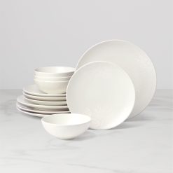 Lenox Heritage Lenox Heritage Roseto White 12-Piece Dinnerware Set