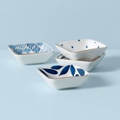 Lenox Heritage Lenox Heritage Blue Bay Stacking Dip Bowls, Set of 4