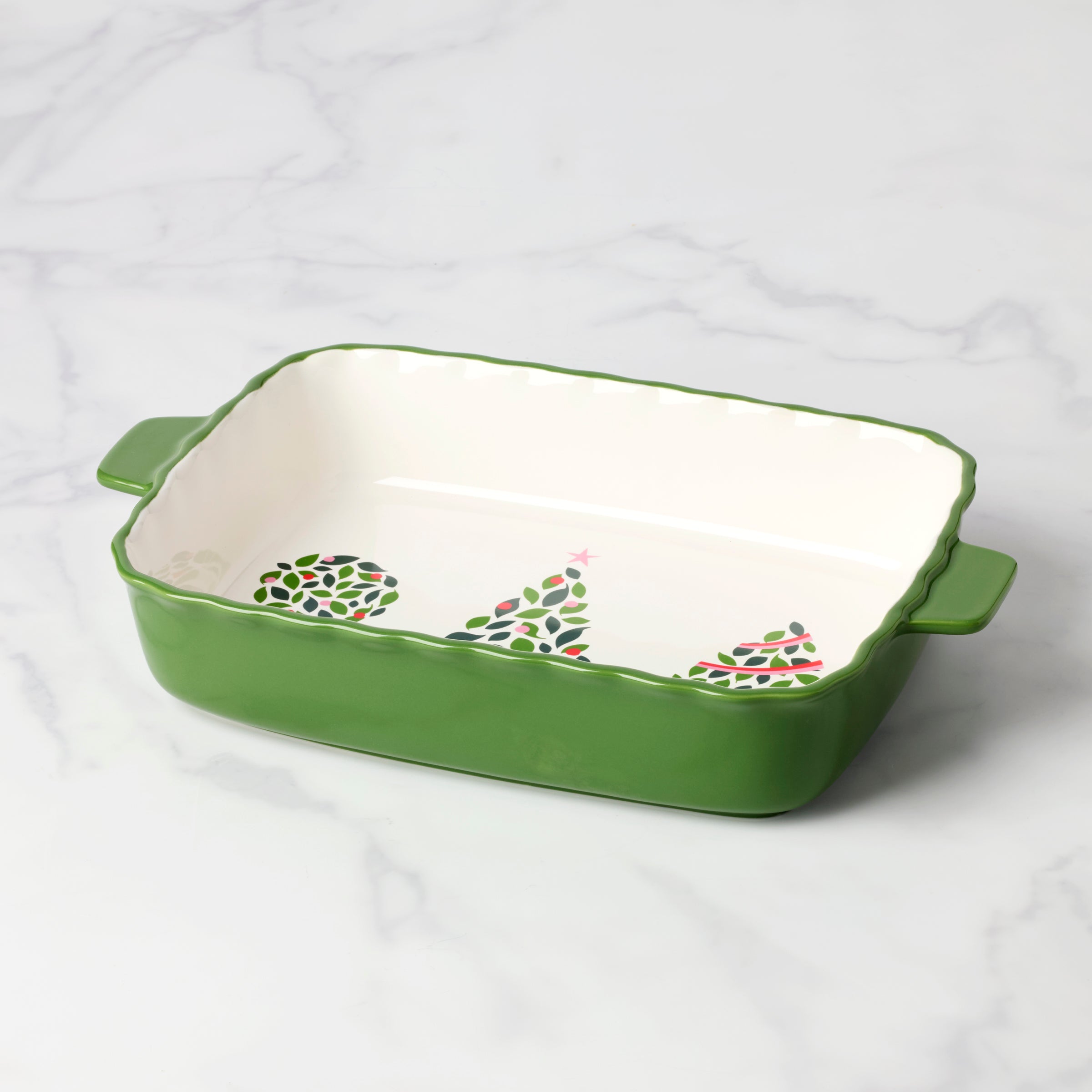 Lenox Heritage Lenox Heritage Evergreen Rectangular Scallop Baking Dish