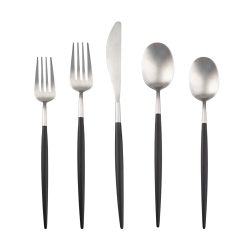 Lenox Heritage Lenox Heritage Evora Satin POM Black 5-Piece Place Setting