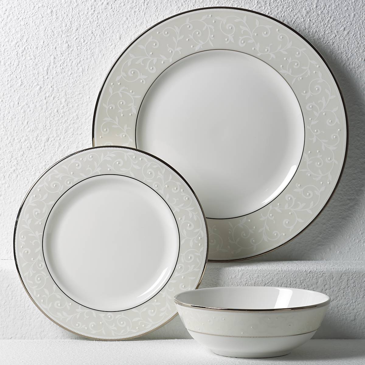 Lenox Heritage Lenox Heritage Opal Innocence 3-Piece Place Setting - Image 4