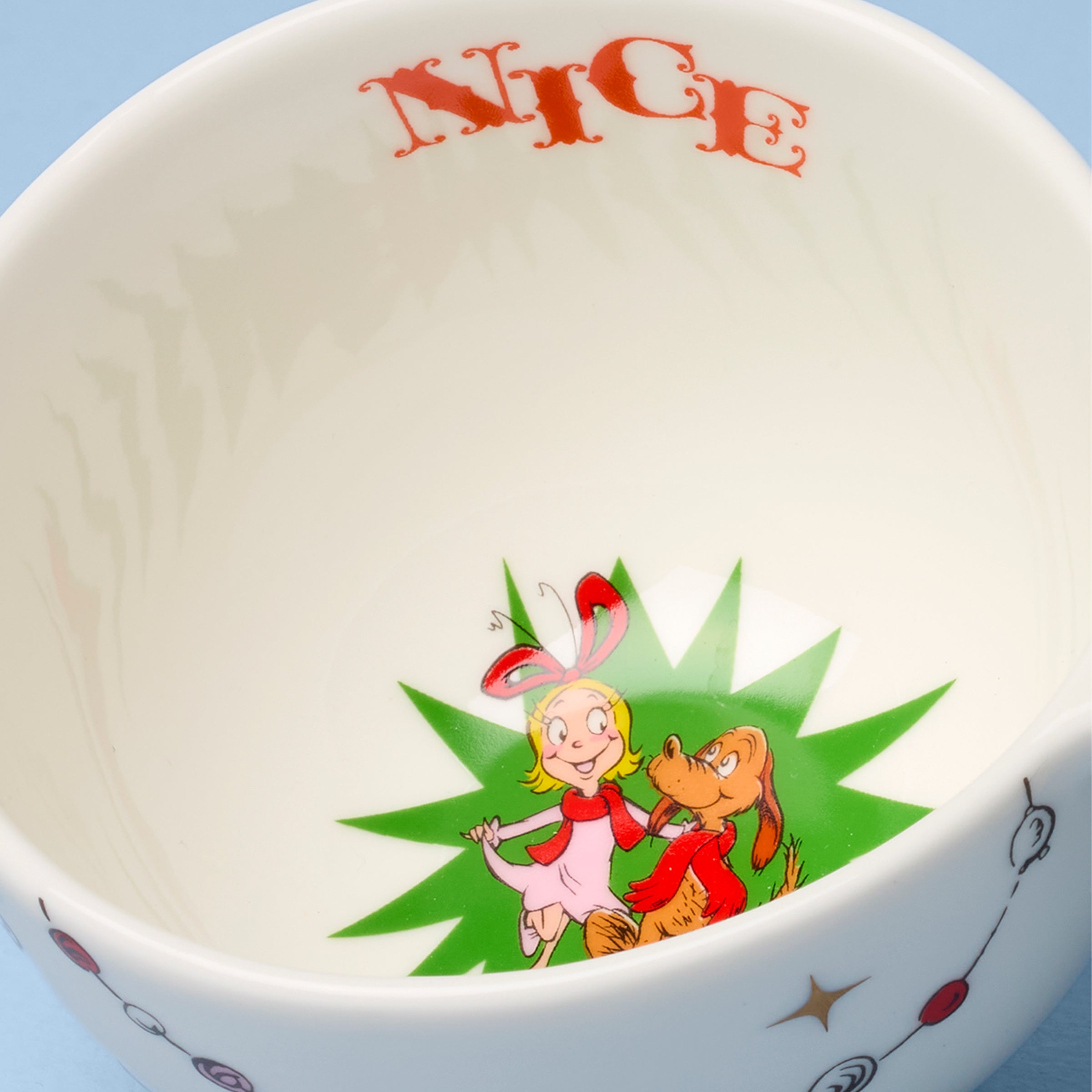 Lenox Heritage Lenox Heritage Merry Grinchmas Naughty or Nice Double Dip Bowl - Image 5