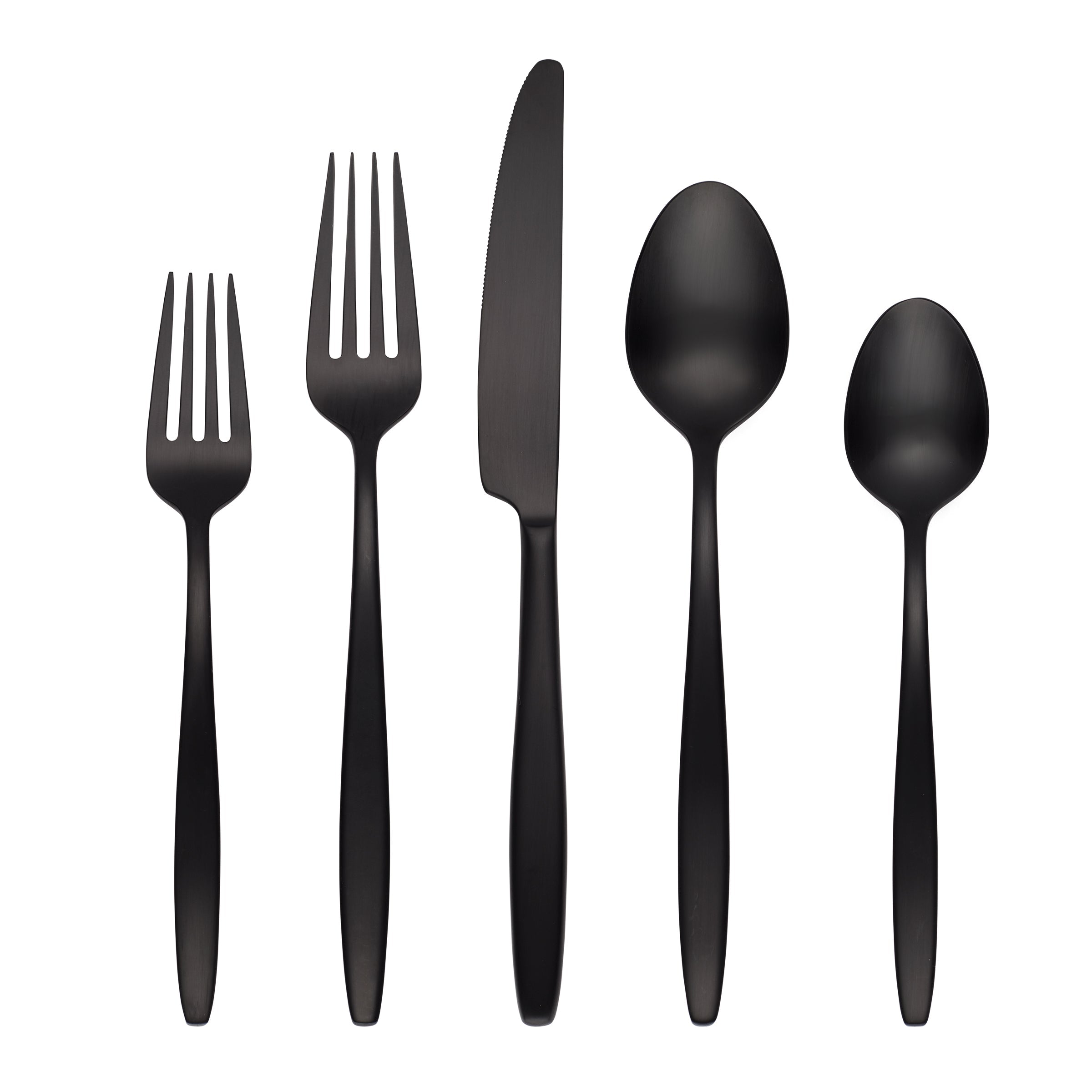 Lenox Heritage Lenox Heritage Nylah Black Satin 20-Piece Flatware Set