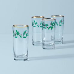 Lenox Heritage Lenox Heritage Holiday Highball Glasses, Set of 4