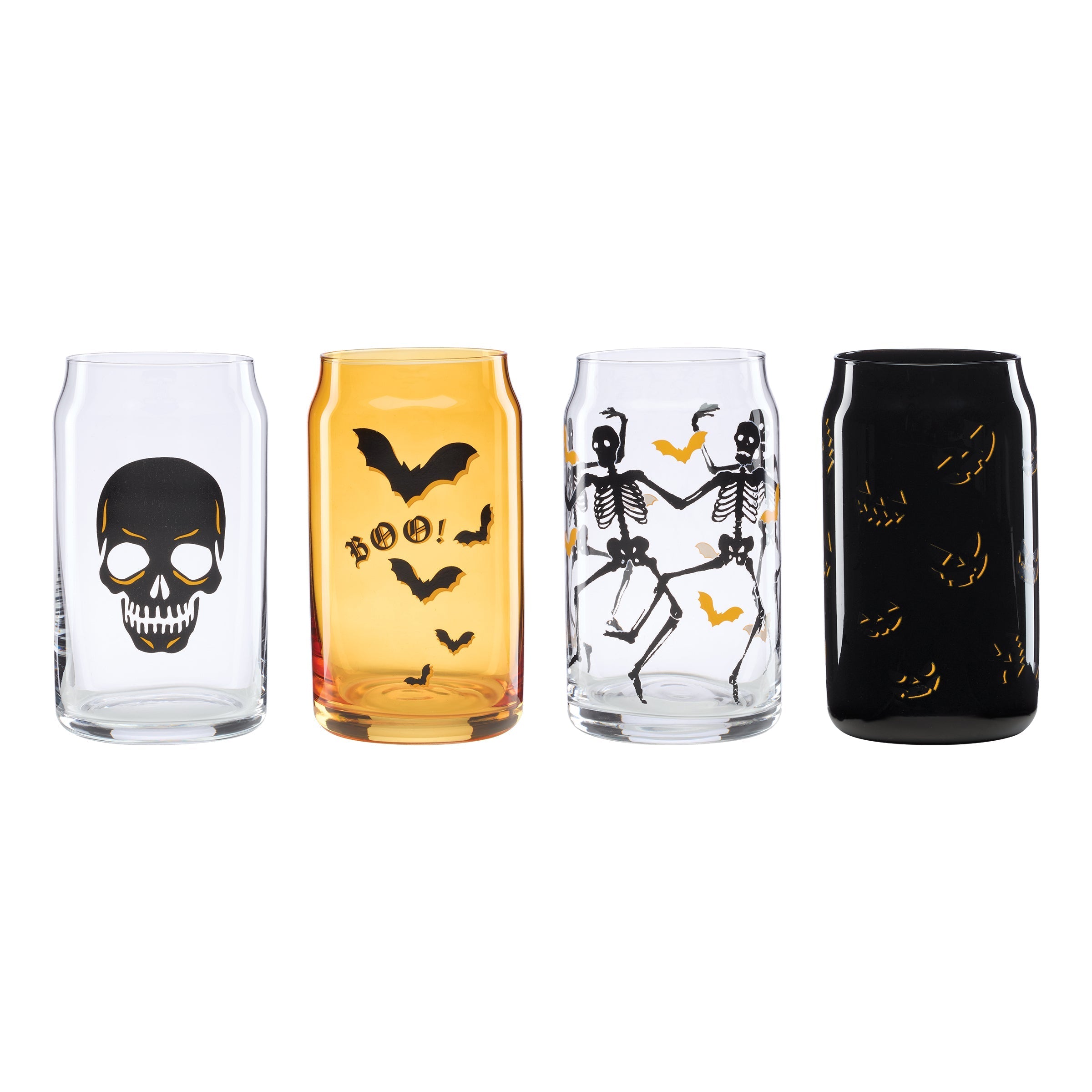 Lenox Heritage Lenox Heritage Vintro Halloween Can Cooler Glasses, Set of 4