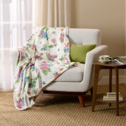 Lenox Heritage Lenox Heritage Butterfly Meadow Hydrangea Throw Blanket