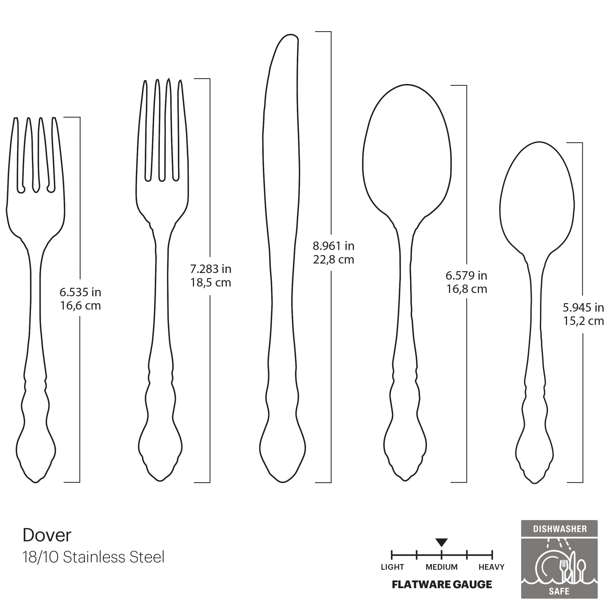 Lenox Heritage Lenox Heritage Dover 20-Piece Flatware Set - Image 5