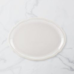 Lenox Heritage Lenox Heritage French Perle Bead White Oval Platter
