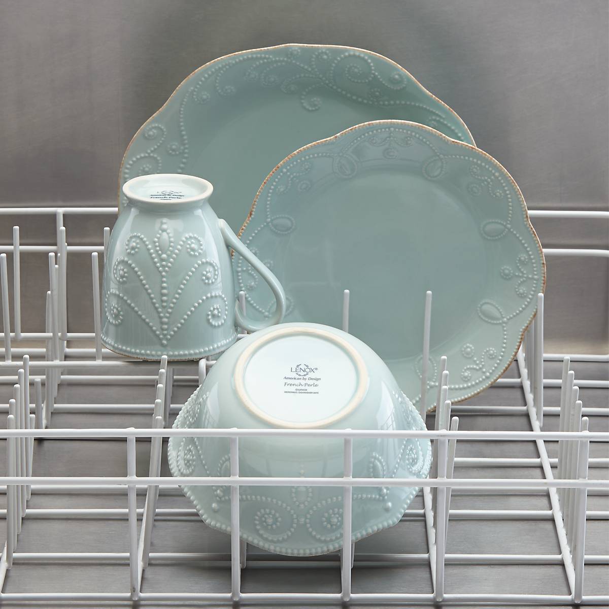 Lenox Heritage Lenox Heritage French Perle Ice Blue 4-Piece Place Setting - Image 5