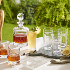Alternative view of Lenox Heritage Lenox Heritage Tempo Crystal Double Old Fashion Glasses, Set of 4