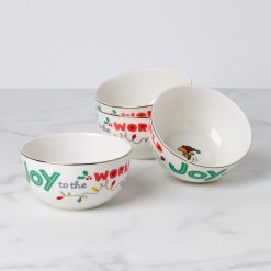 Lenox Heritage Lenox Heritage Snoopy Christmas All-Purpose Bowls, Set of 4