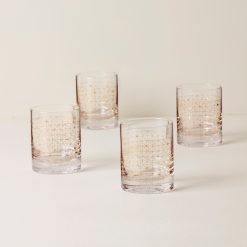 Lenox Heritage Lenox Heritage Tuscany Classics Gold Dust Double Old Fashion Glasses, Set of 4