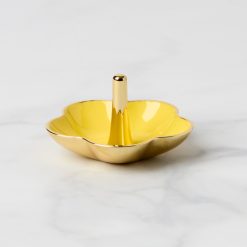 Lenox Heritage Lenox Heritage Make It Pop Yellow Metal Ring Dish