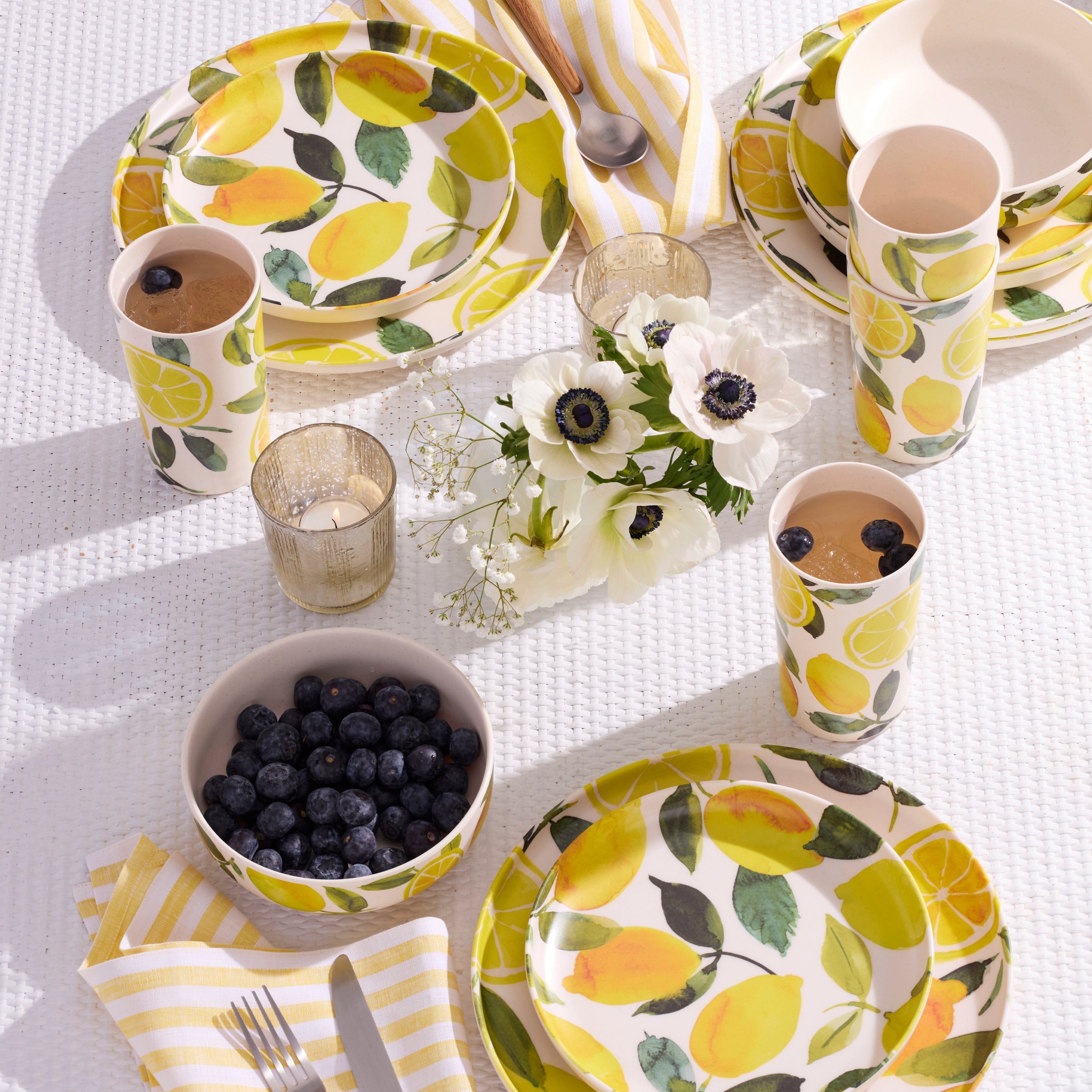 Lenox Heritage Lenox Heritage 24 Seven Melamine Lemon 12-Piece Dinnerware Set - Image 2
