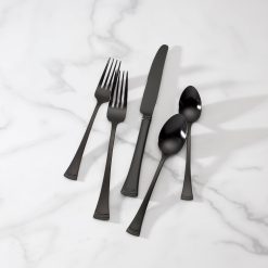 Lenox Heritage Lenox Heritage Portola Black Satin 20-Piece Flatware Set