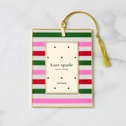 Lenox Heritage Lenox Heritage Be Jolly Stripe Mini Frame Ornament