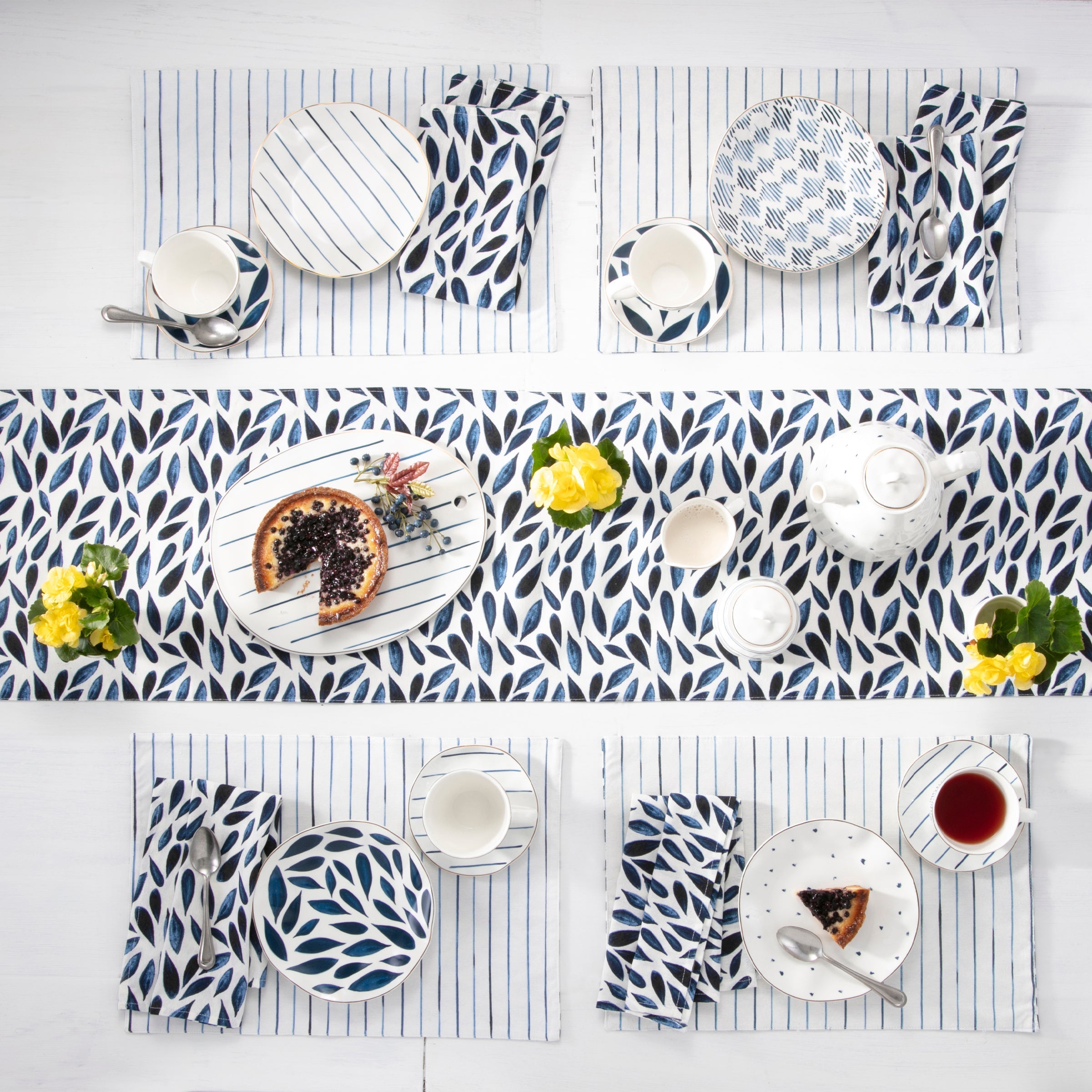 Lenox Heritage Lenox Heritage Blue Bay Reversible Table Runner - Image 4