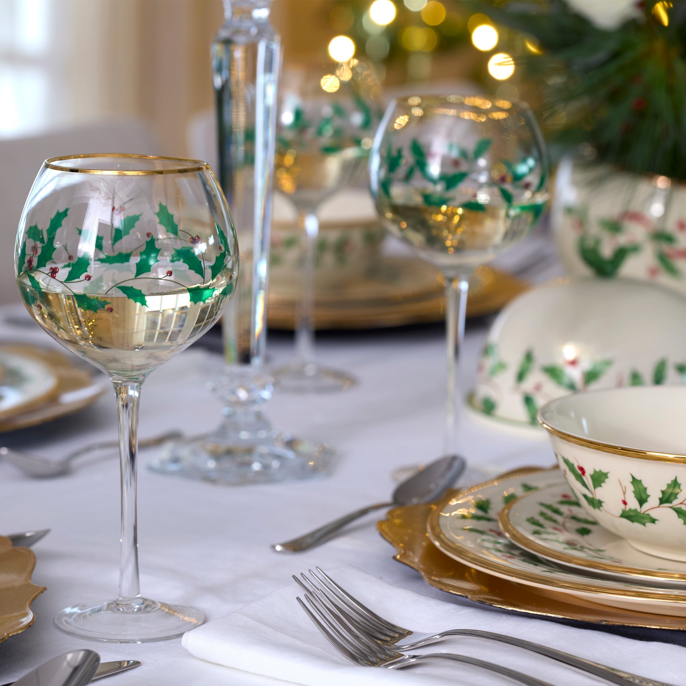 Lenox Heritage Lenox Heritage Holiday Balloon Glasses, Set of 4 - Image 5