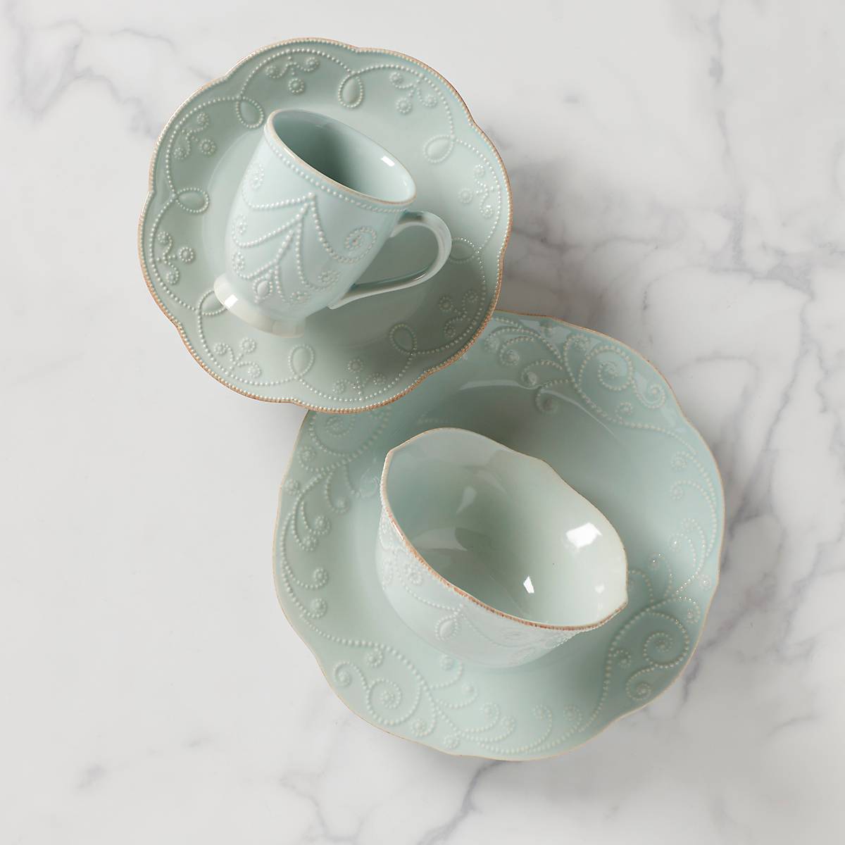 Lenox Heritage Lenox Heritage French Perle Ice Blue 4-Piece Place Setting