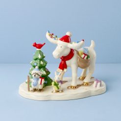Lenox Heritage Lenox Heritage Marcel The Moose Delivering Gifts Figurine