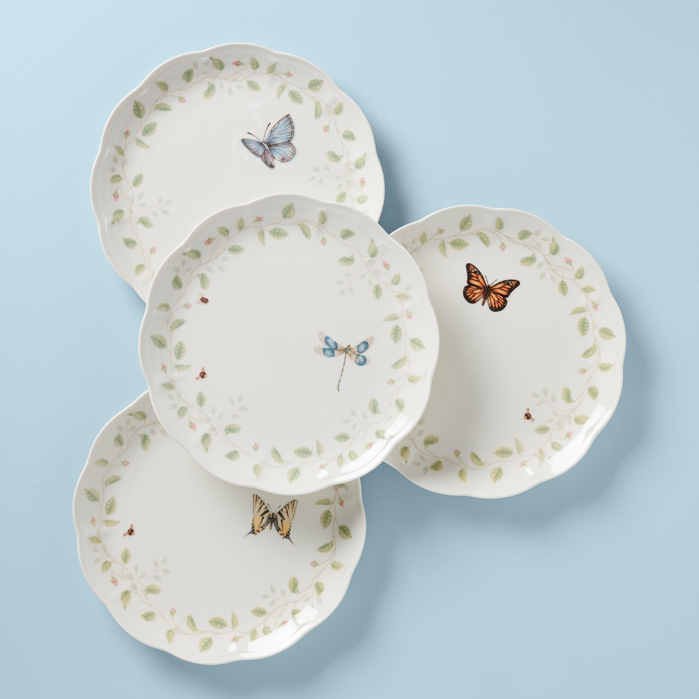 Lenox Heritage Lenox Heritage Butterfly Meadow Vines Dinner Plates, Set of 4