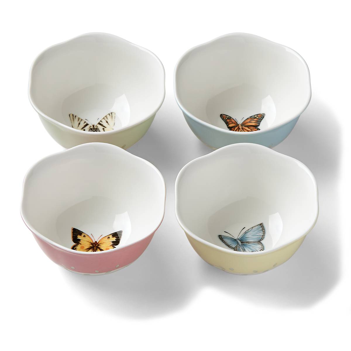 Lenox Heritage Lenox Heritage Butterfly Meadow Colors 4-Piece Dessert Bowl Set - Image 10