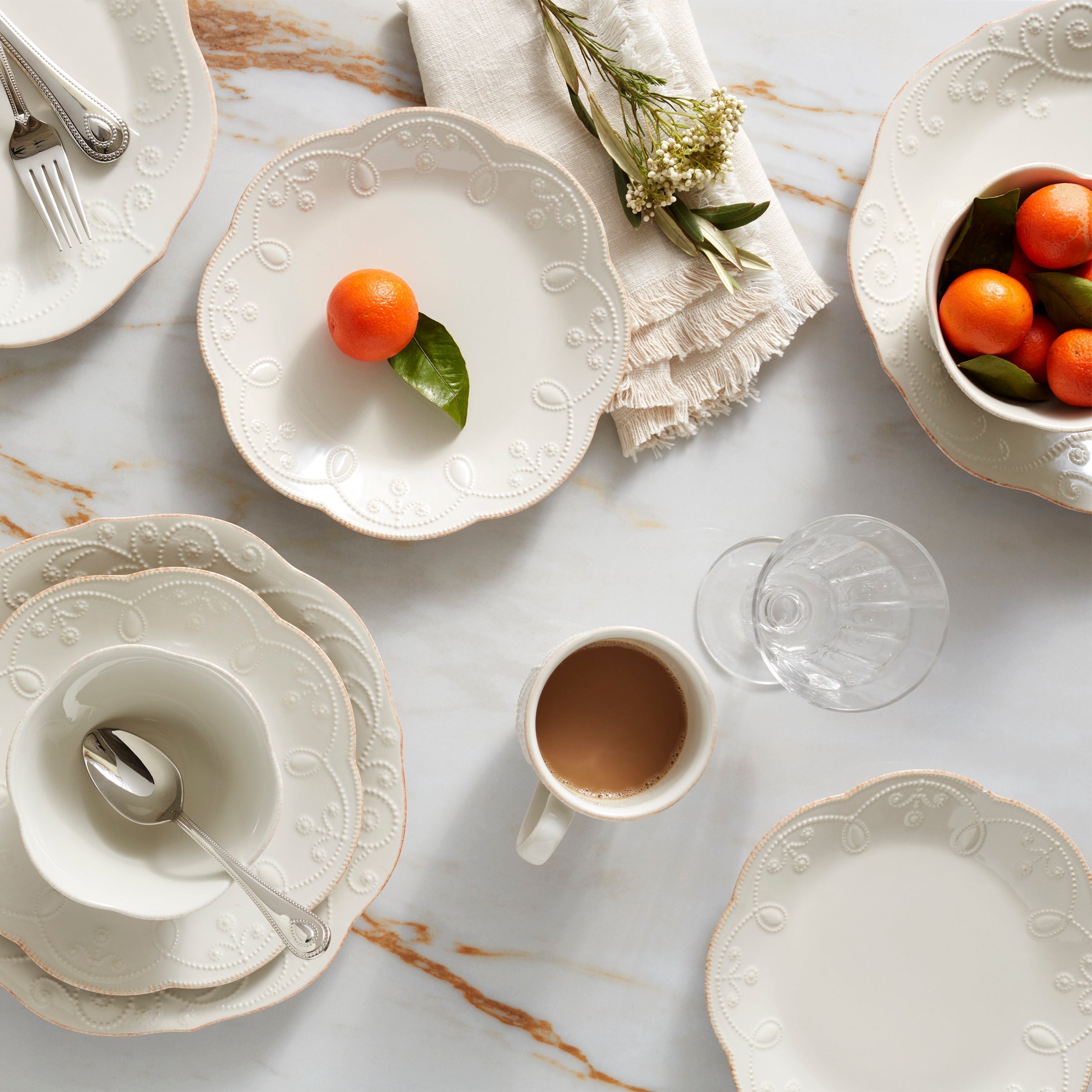 Lenox Heritage Lenox Heritage French Perle White 4-Piece Place Setting - Image 9