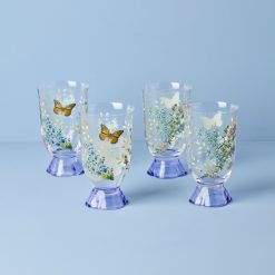 Lenox Heritage Lenox Heritage Butterfly Meadow Herbs Tall Tumblers, Set of 4
