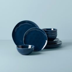 Lenox Heritage Lenox Heritage Bay Colors Blue 12-Piece Dinnerware Set