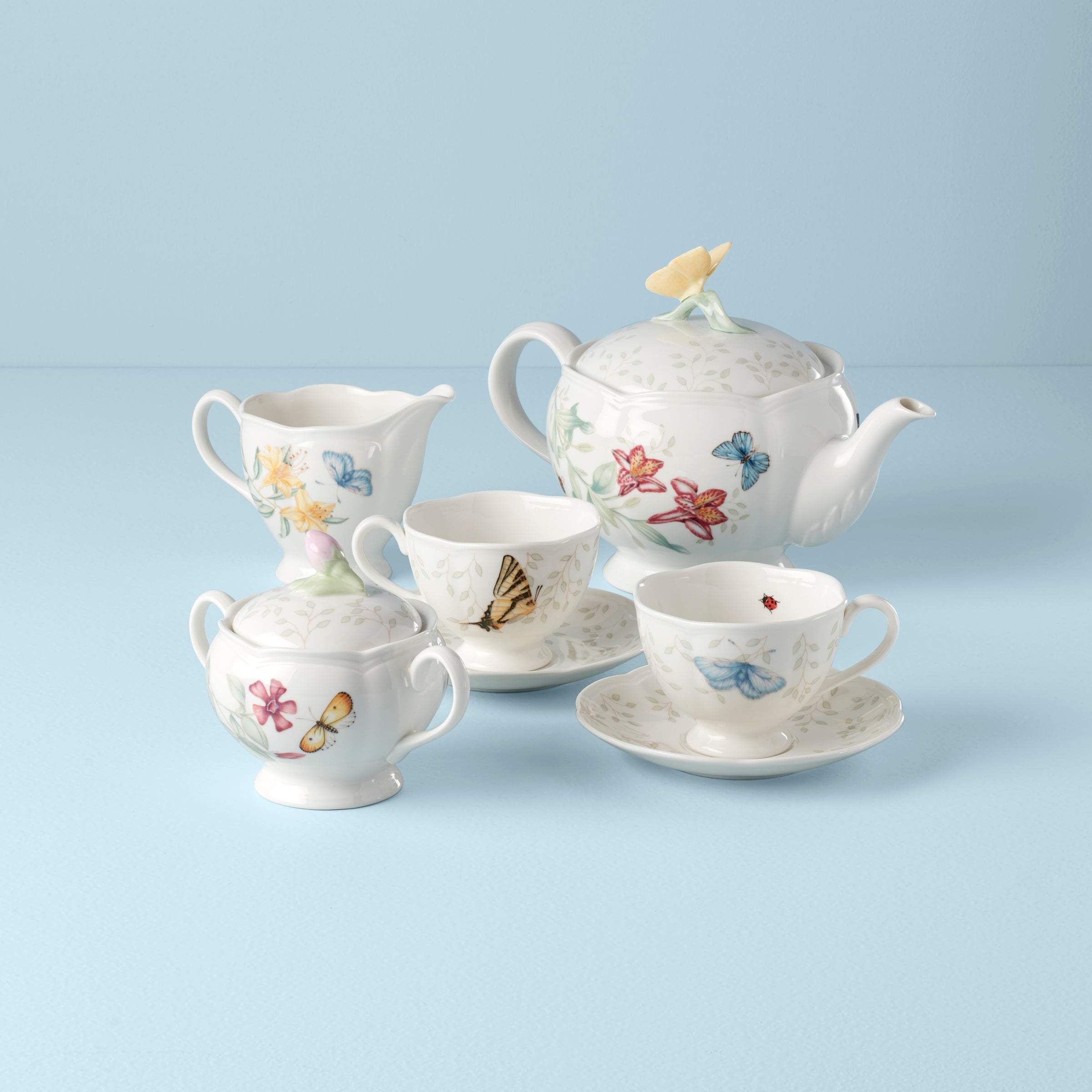 Lenox Heritage Lenox Heritage Butterfly Meadow 9-Piece Tea Set