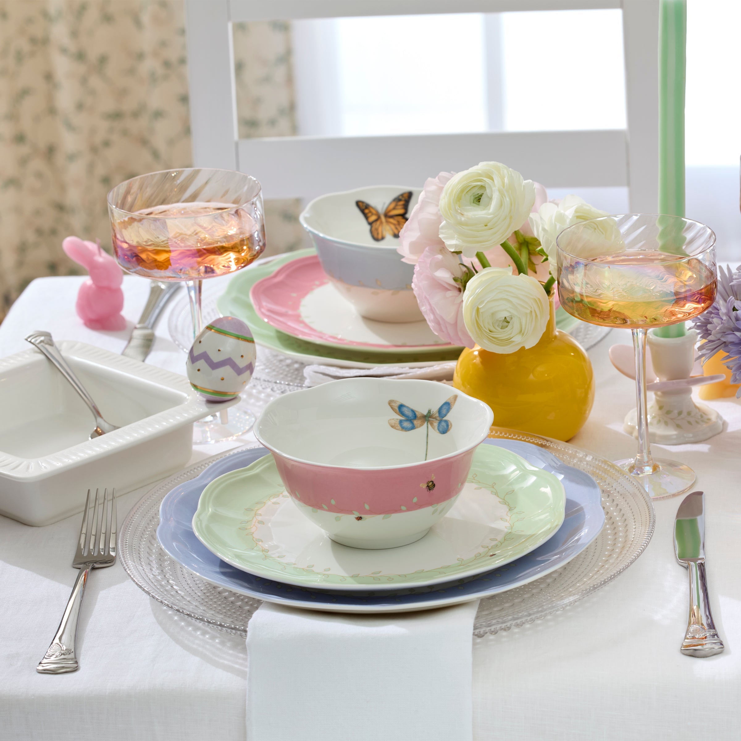 Lenox Heritage Lenox Heritage Butterfly Meadow Colors 18-Piece Dinnerware Set - Image 5