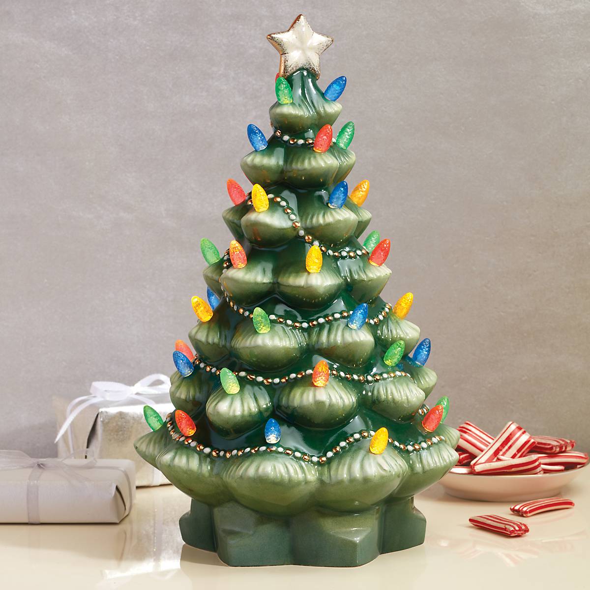 Lenox Heritage Lenox Heritage Treasured Traditions Green Lit Tree - Image 3