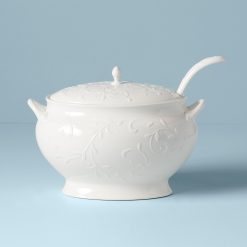 Alternative view of Lenox Heritage Lenox Heritage Opal Innocence Carved Soup Tureen Set