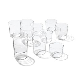 Lenox Heritage Lenox Heritage Stackables Clear Short & Tall Glasses 12-Piece Set
