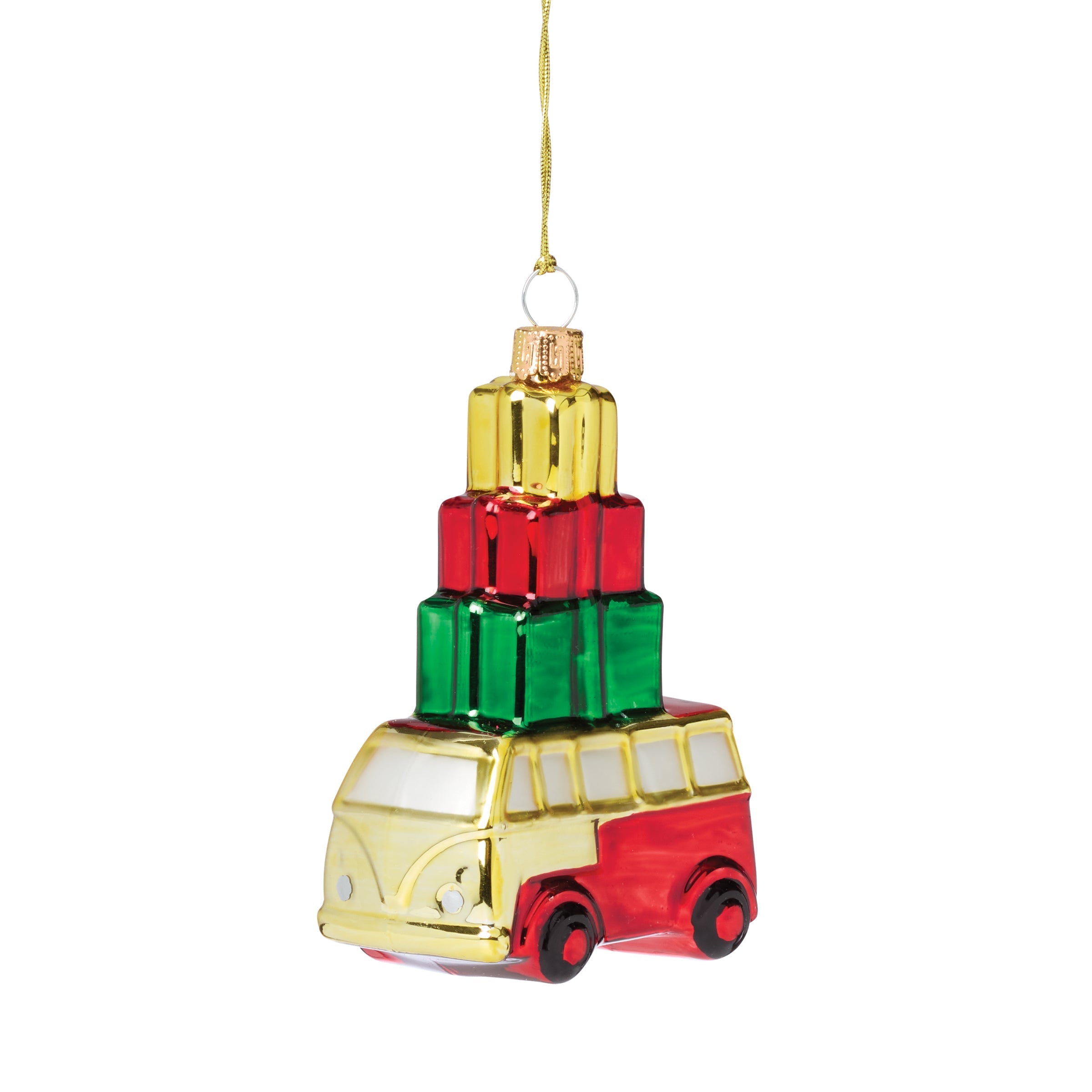 Lenox Heritage Lenox Heritage Retro Blown Glass Van with Gifts Ornament - Image 3