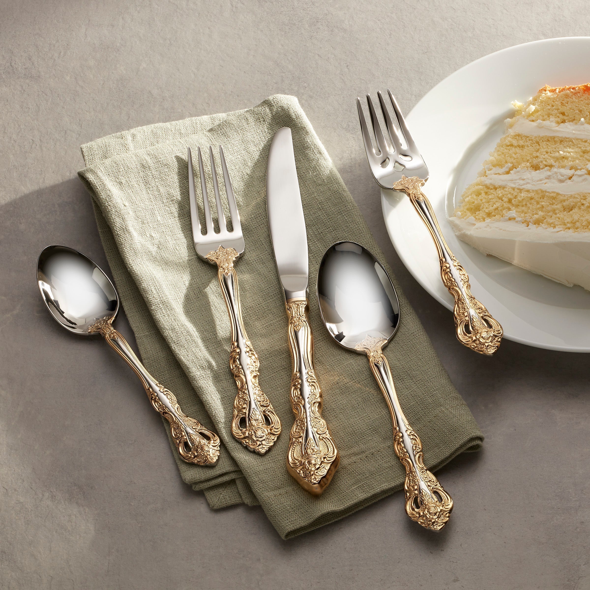 Lenox Heritage Lenox Heritage Golden Michelangelo 20-Piece Flatware Set - Image 5