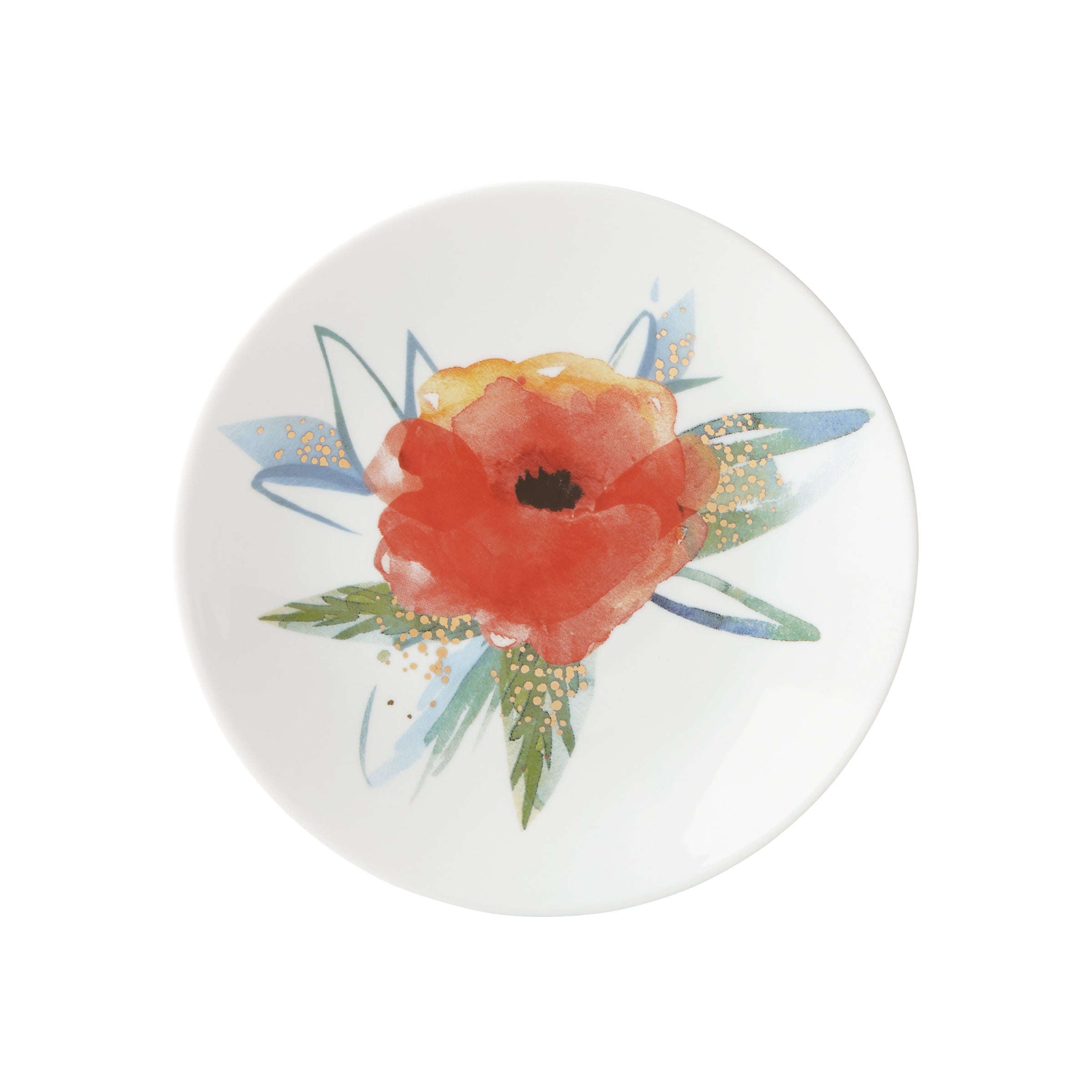 Lenox Heritage Lenox Heritage Passion Bloom Tidbit Plate, Persimmon