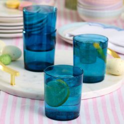Alternative view of Lenox Heritage Lenox Heritage Bunny Hop Stackable Blue Tall Glasses, Set of 6