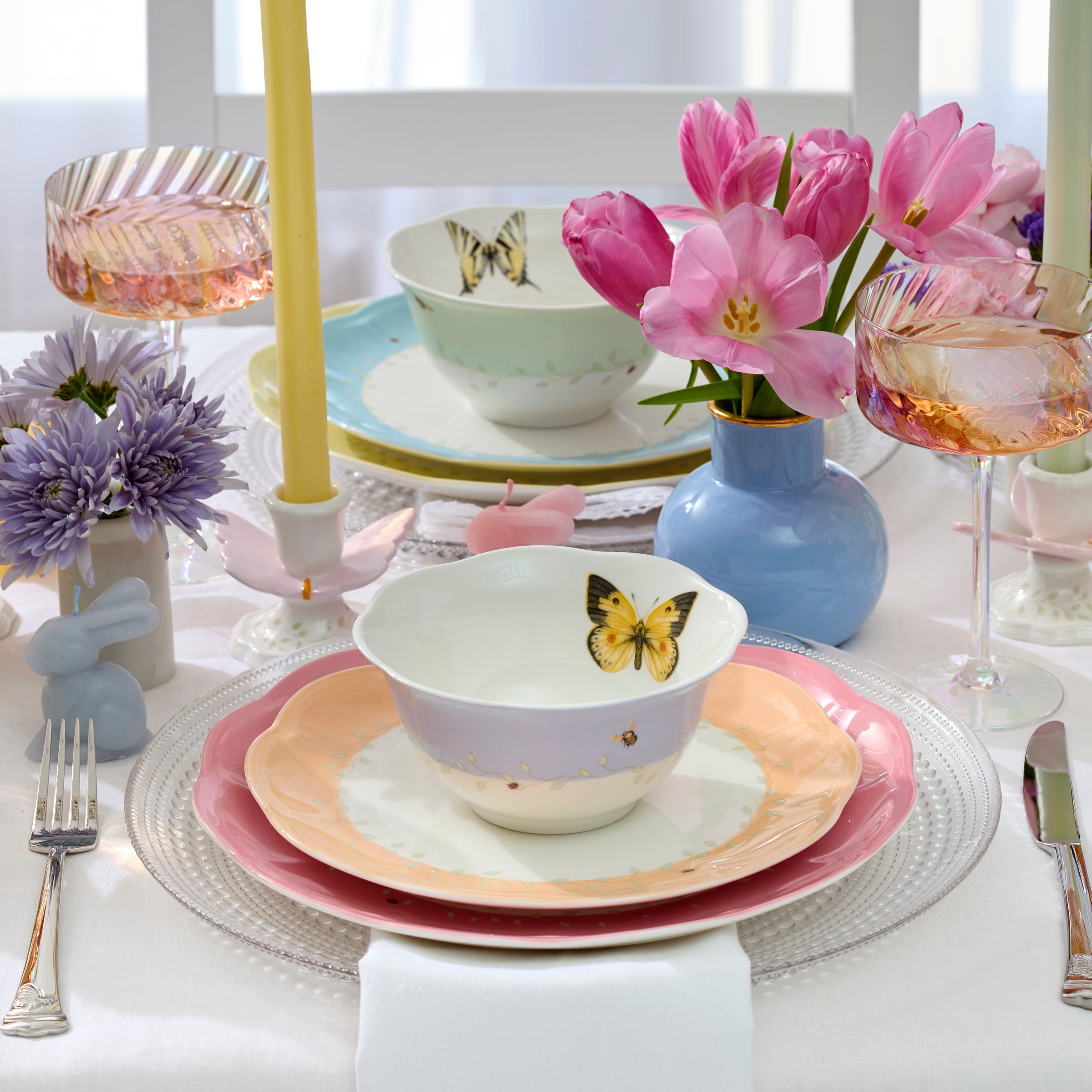 Lenox Heritage Lenox Heritage Butterfly Meadow Colors 4-Piece Dessert Bowl Set - Image 6
