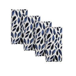 Lenox Heritage Lenox Heritage Blue Bay Leaf Dinner Napkins, Set of 4