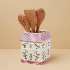 Alternative view of Lenox Heritage Lenox Heritage Lenox Spice Village Utensil Crock with Wood Utensils