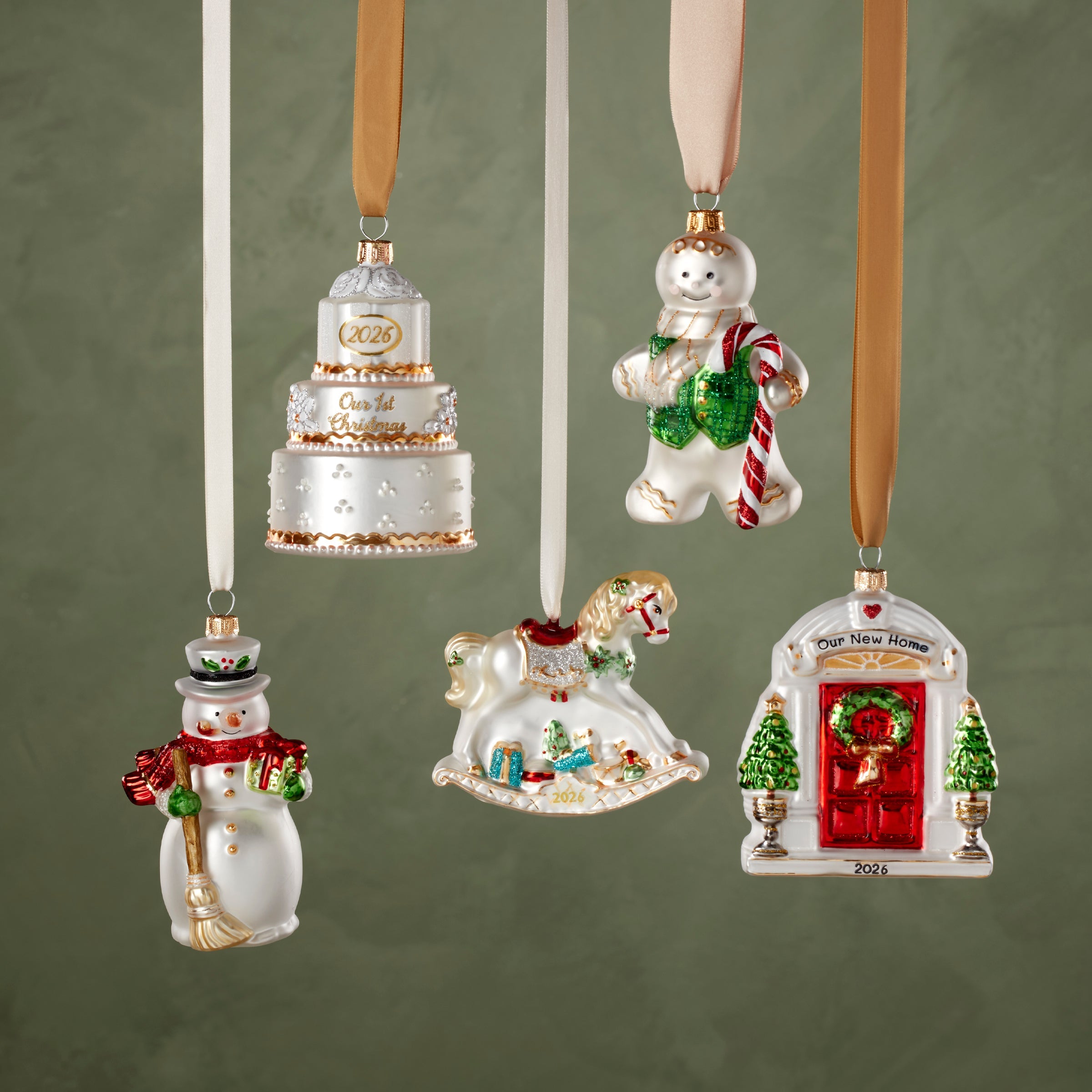 Lenox Heritage Lenox Heritage 2026 Retro Blown Glass Our 1st Christmas Wedding Ornament - Image 5