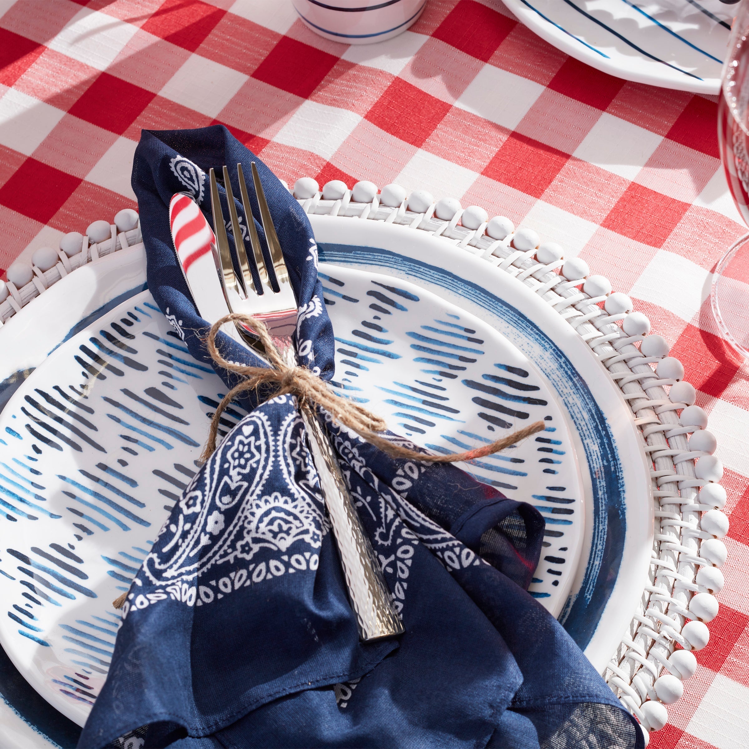Lenox Heritage Lenox Heritage Blue Bay Melamine Dinner Plates, Set of 4 - Image 3