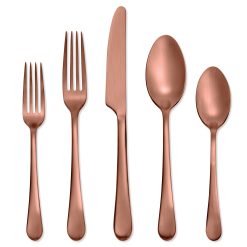 Lenox Heritage Lenox Heritage Mirabella Copper Titanium Satin 20-Piece Flatware Set