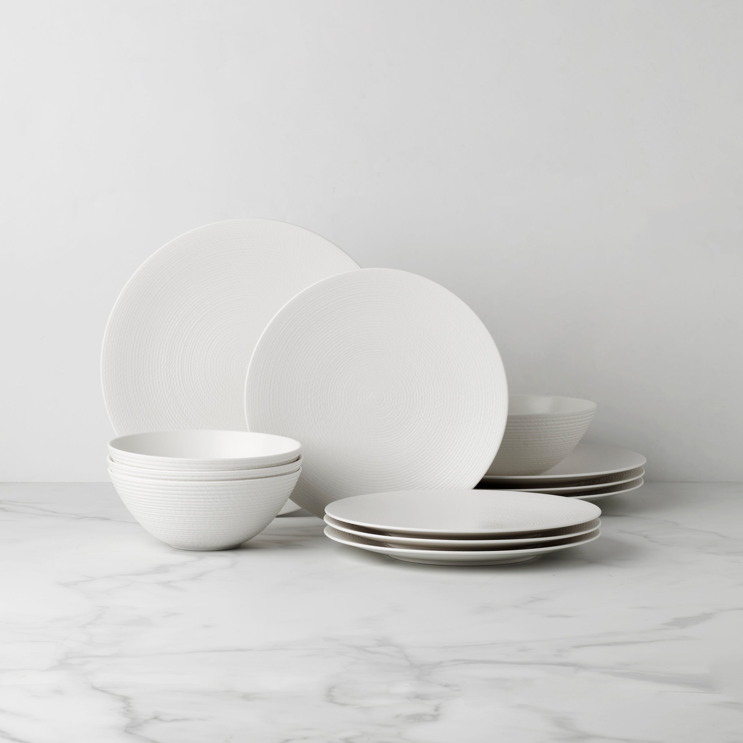 Lenox Heritage Lenox Heritage LX Collective White 12-Piece Dinnerware Set
